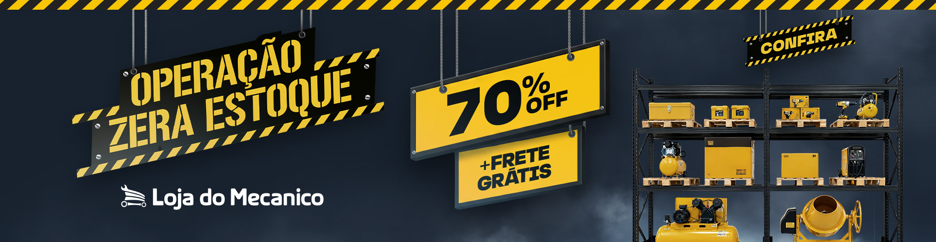 Liquidação Obra Certa: Operação Zero Estoque 70% OFF