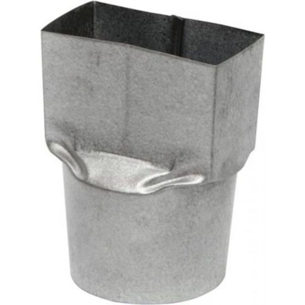 Bocal Misto Quadrado para Redondo Aço Corte 28 3" Zincado Calhaforte