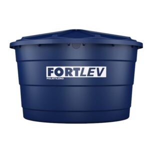 Caixa d'Água Polietileno com Tampa Azul 5000L Fortlev
