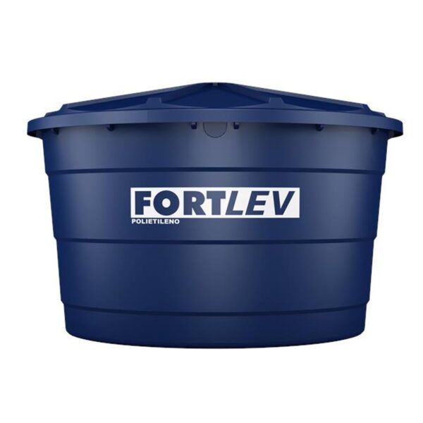 Caixa d'Água Polietileno com Tampa Azul 5000L Fortlev