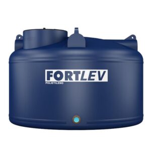Caixa d'Água Polietileno Fortplus com Tampa Rosca Azul 5000L Fortlev