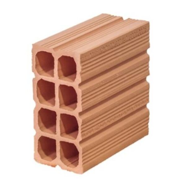 Bloco Cerâmico de Vedação Baianinho 9x19x19cm Nova União