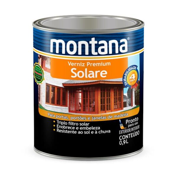 Verniz Premium Sintético Brilhante Solare Imbuia Montana