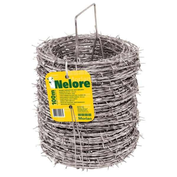 Arame Farpado 100m Nelore Aço Zincado Morlan
