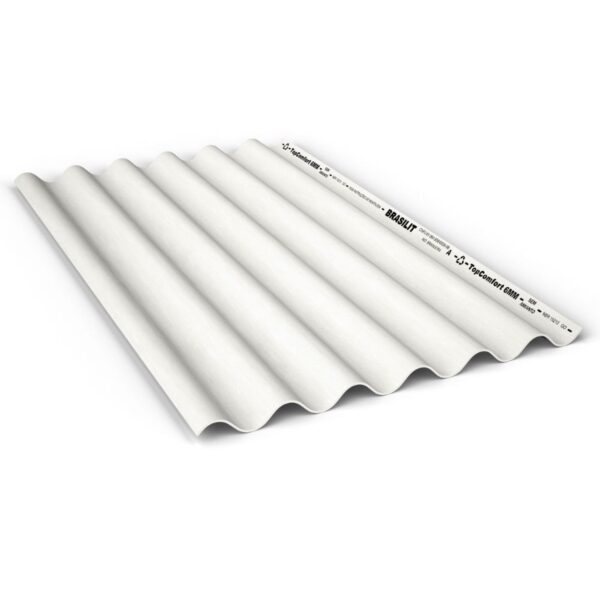 Telha Topcomfort Fibrocimento Hidrofugada 5mm 2,44x1,1m Brasilit