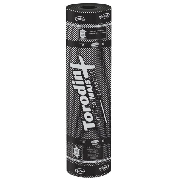 Manta Asfáltica Poliéster Tipo III Torodin 4mm 10m Viapol