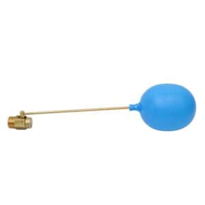 Torneira Boia Metálica com Balão Plástico Branco 1" Garden