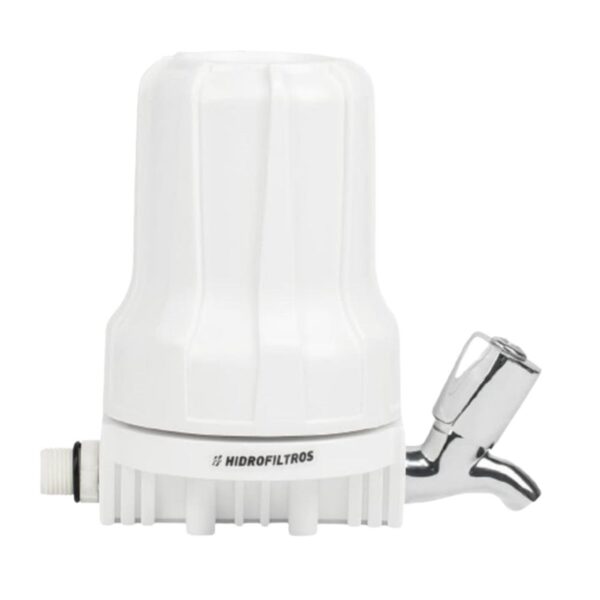 Filtro com Torneira e Carvão Ativado Branco 5" 80L/H Hidrofiltros