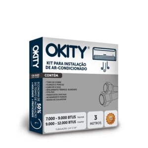 Kit Instalação Ar Condicionado sem Suporte 7000 a 9000 BTUs Okity