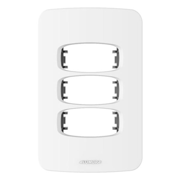 Placa 3 Postos 4x2 com Suporte Gracia Alumbra