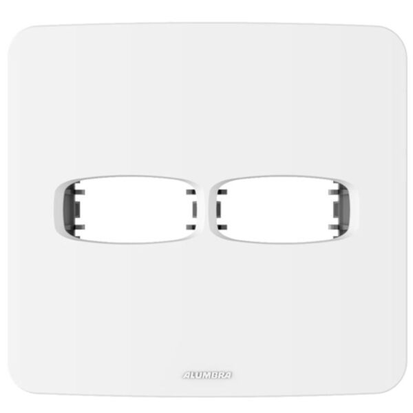 Placa 2 Postos Separados 4x4 com Suporte Gracia Alumbra