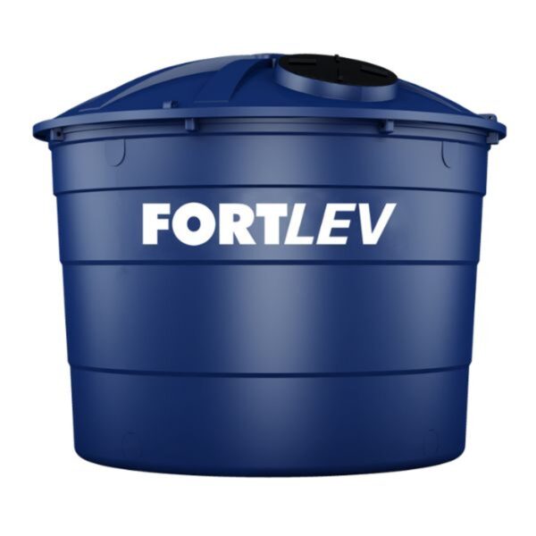 Caixa d'Água Polietileno com Tampa Azul 10000L Fortlev