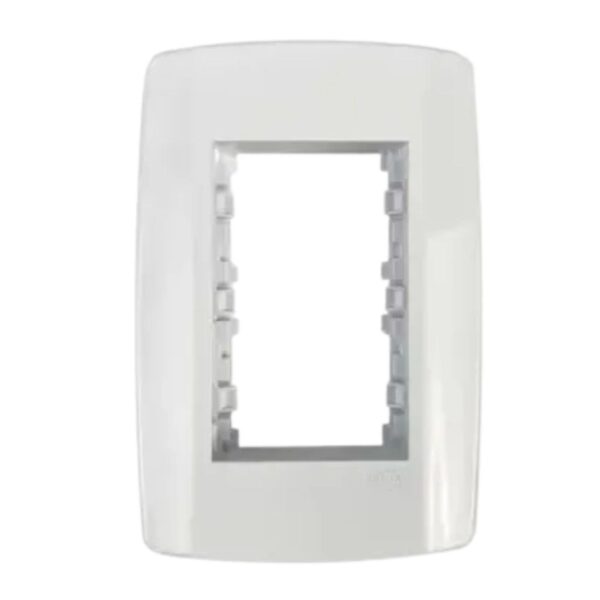Placa 3 Postos 4x2 com Suporte Slim Ilumi