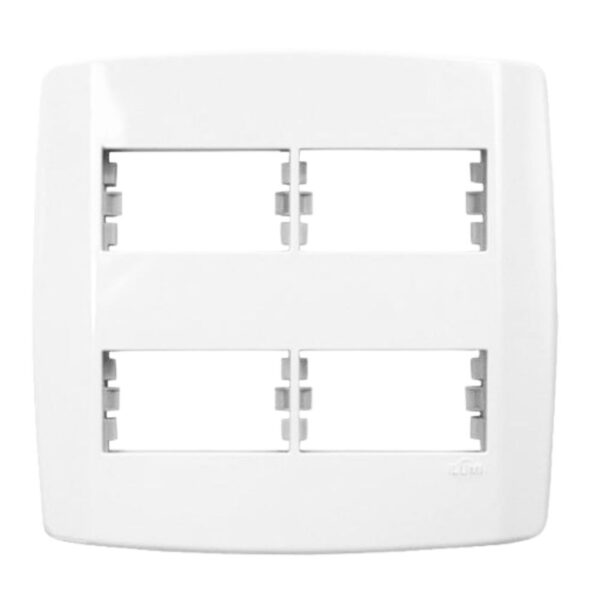 Placa 4 Postos 4x4 com Suporte Slim Ilumi