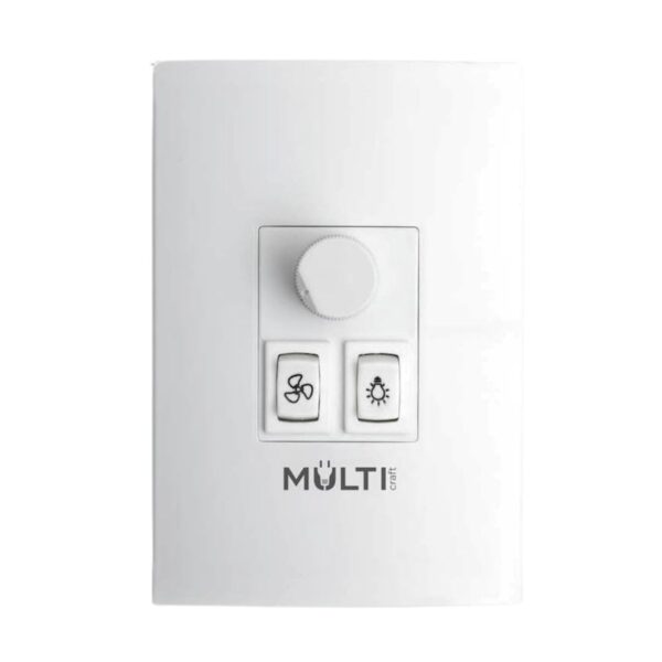 Controle Ventilador de Teto Embutir 1 Lâmpada Multicraft