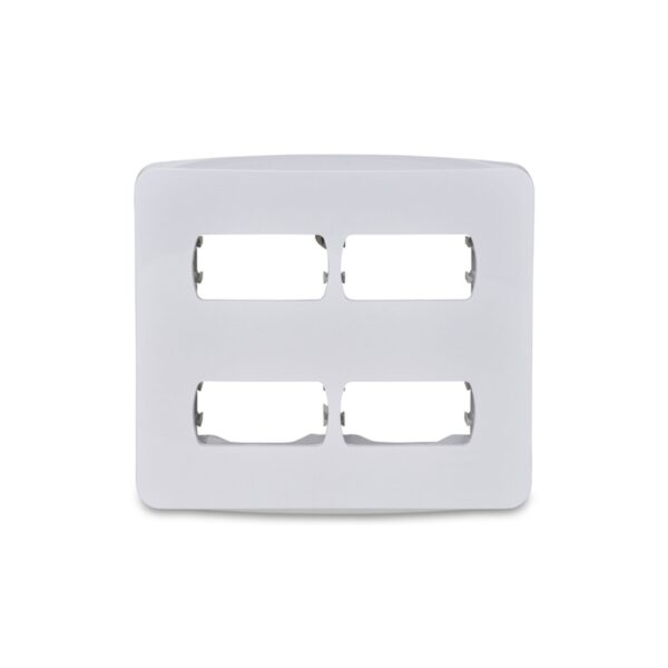 Placa 4 Postos 4x4 com Suporte Miluz Schneider