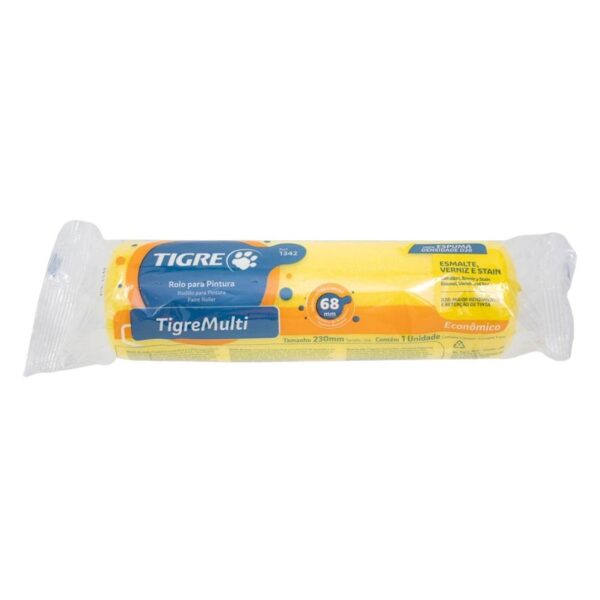 Rolo de Espuma Amarelo sem Suporte 1342 23cm Tigre