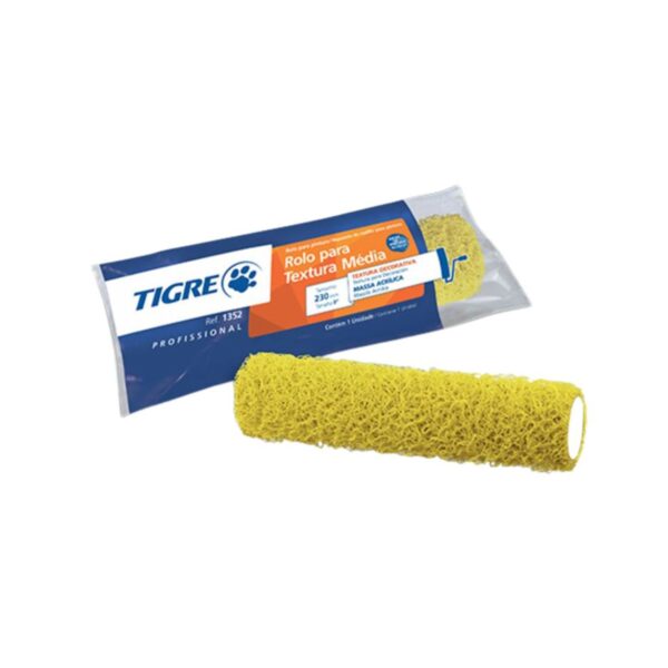 Rolo de Textura Média Fibra de Vinil sem Suporte 1352 23cm Tigre
