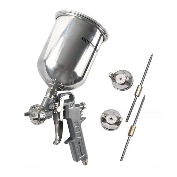 Pistola de Pintura Tipo Gravidade Tanque Alto 1/4" 1000ml Stels
