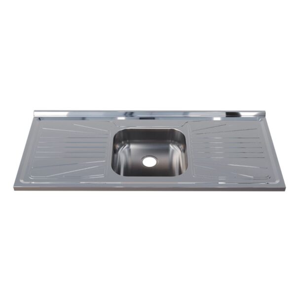Pia para Cozinha Aço Inox 430 120x52cm Fabrinox