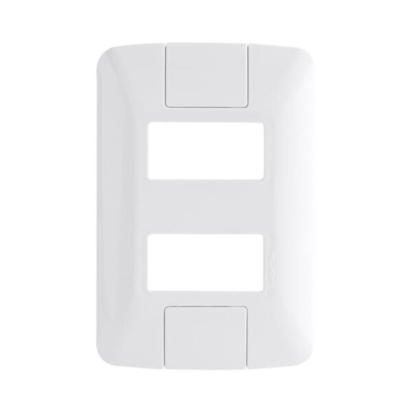 Placa 2 Postos Separados 4x2 com Suporte Aria Tramontina