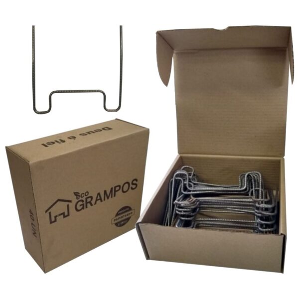 Grampos para Caixaria Concreto 19cm Ecogrampos
