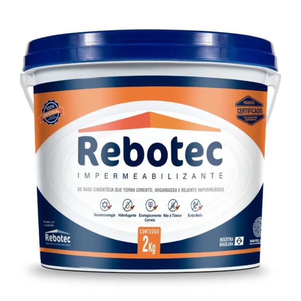 Impermeabilizante Hidrofugante 2kg Rebotec