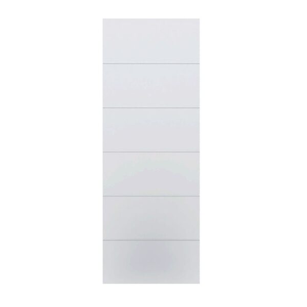 Folha de Porta Frisada MDP Bella Semissólida Branco UV Reck