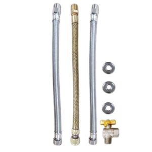 Kit Aquecedor com Engate Metálico e Válvula Esfera 1/2" Distak