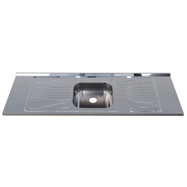 Pia para Cozinha Aço Inox 430 150x52cm Fabrinox