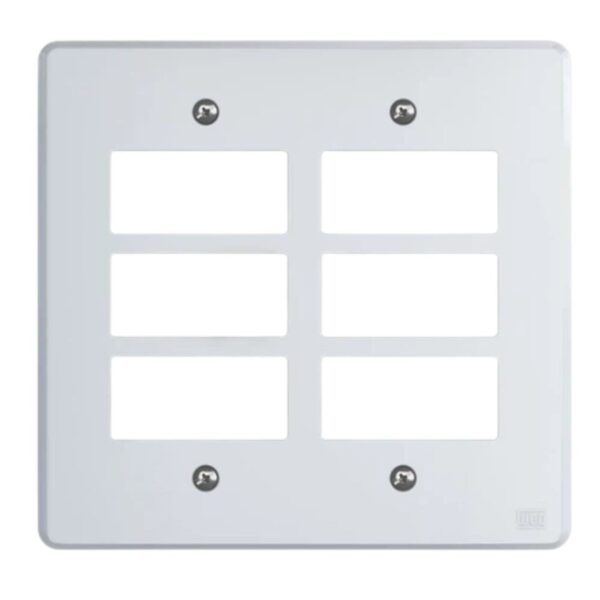 Placa 6 postos 4x4 sem Suporte Equille Weg