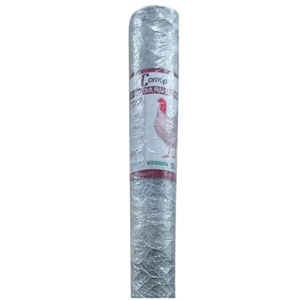 Tela Hexagonal Galinheiro Aço Galvanizado 2" 22BWG Comep