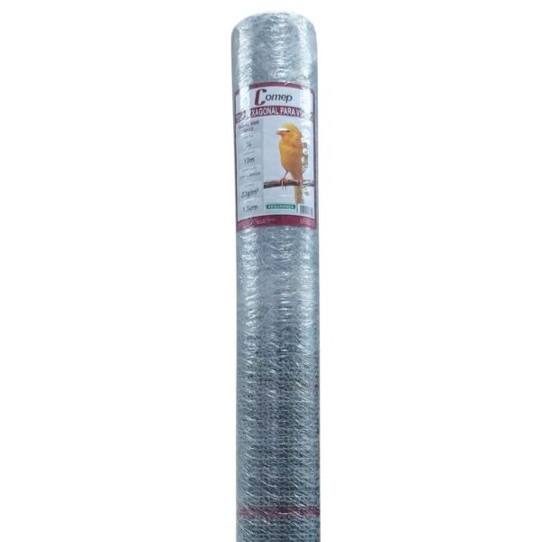 Tela Hexagonal Viveiro Aço Galvanizado 1/2" 24BWG Comep
