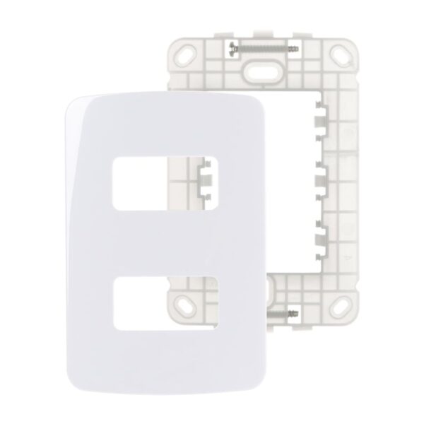 Placa 2 Postos 4x2 com Suporte B3 Margirius