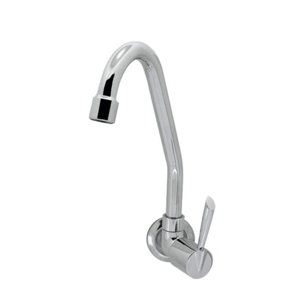Torneira para Cozinha Parede 1/4V Bica Média Cromado 1168 C61