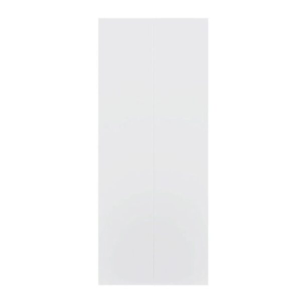Porta Camarão Colmeia Lisa Primer Branco com Ferragens 210x80cm Vert