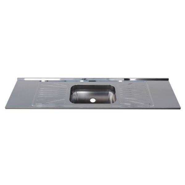 Pia para Cozinha Aço Inox 200x52cm Fabrinox