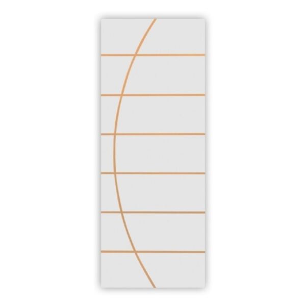 Folha de Porta Frisada Colmeia Melamínica Neblina Branco MGM
