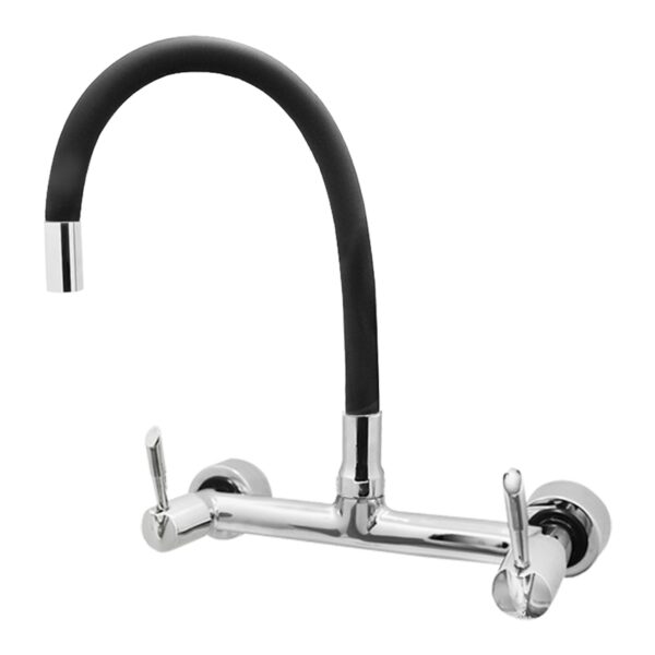 Misturador para Cozinha Parede 1/4V Preto Color 3368 C61 DN15
