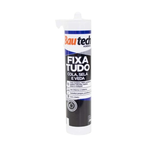 Selante Adesivo Fixa Tudo Incolor 280g Bautech