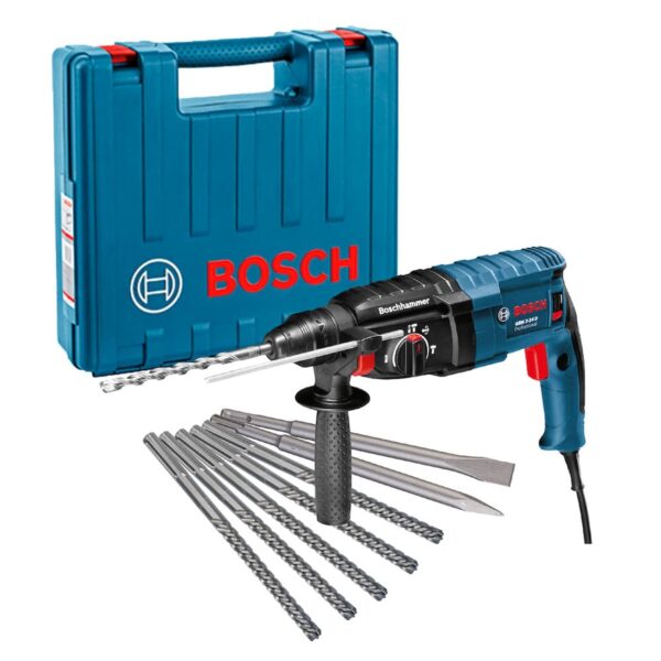 Martelete Perfurador Rompedor SDS Plus 820W GBH2-24D 7 Peças Bosch