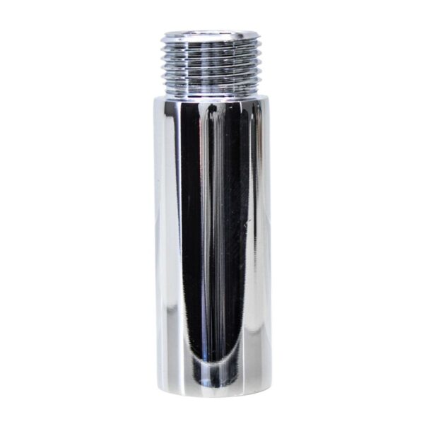 Prolongador Longo Macho Fêmea Roscável Latão Cromado 60mm 1/2" Furkin