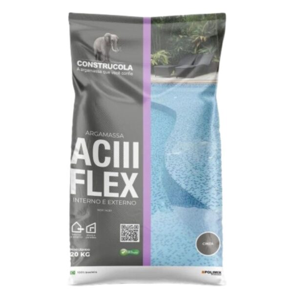 Argamassa Interna/Externa AC3 Cinza 20kg Construcola