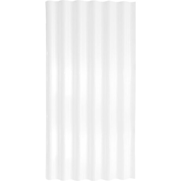 Telha Polipropileno Onda Baixa Translúcida 1,1mm 2,44x0,5m Lux Telhas
