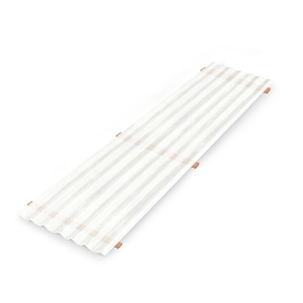 Telha Fibra de Vidro Incolor 0,6mm 2,44x1,1m Lux Telhas