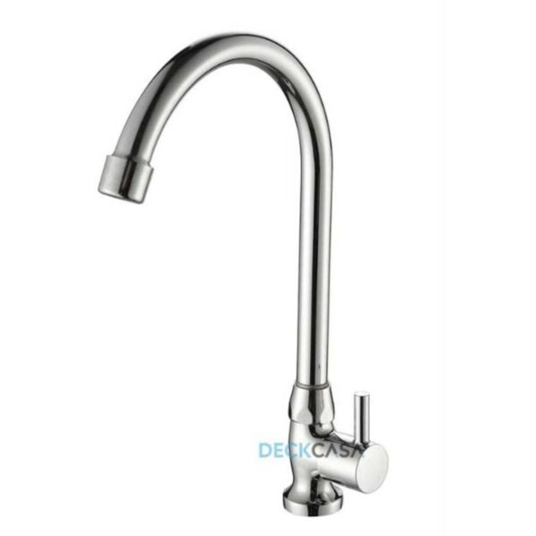 Torneira para Banheiro Mesa 1/4V Bica Alta Cromado DCTF-6601A