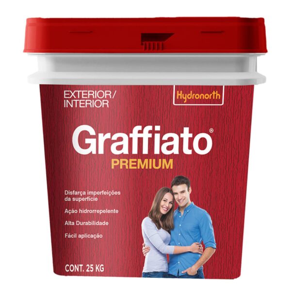 Textura Acrílica Premium Riscado Graffiato 25Kg Hydronorth
