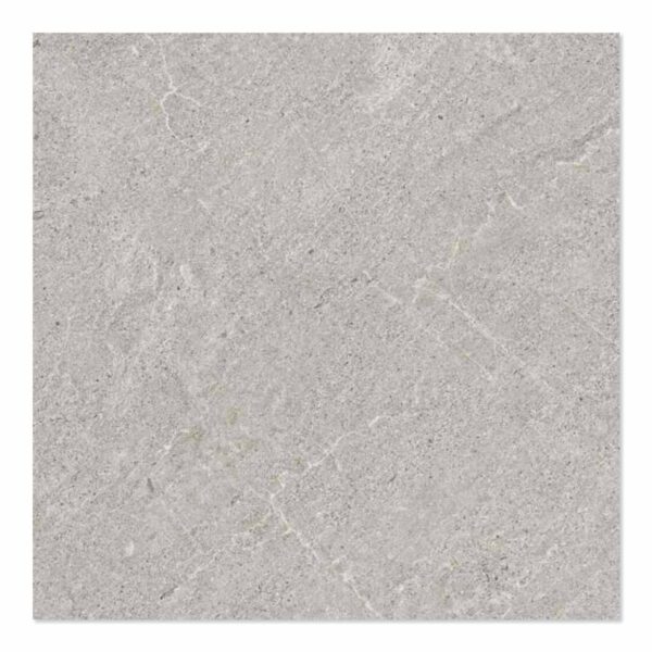 Piso 77014 Lithos Grey Retificado Granilhado Cinza 77x77 1,78m2