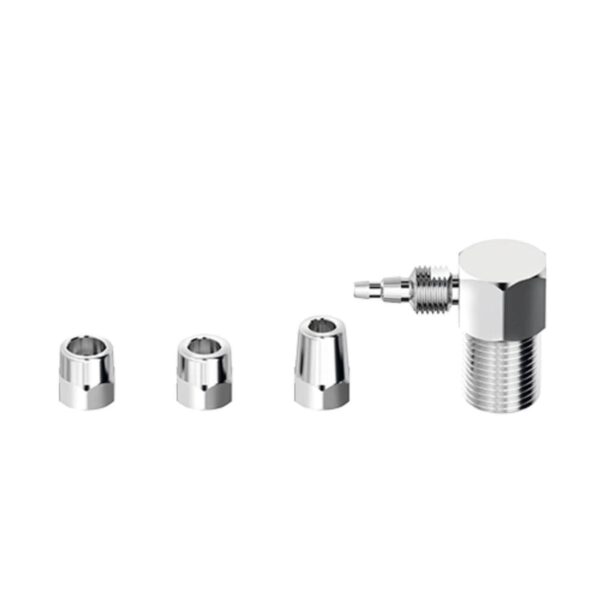 Adaptador para Filtro de Água Parede Latão 1/2X1/4X1/8" Cromado Censi