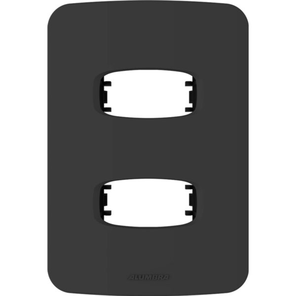 Placa 2 Postos 4x2 com Suporte Gracia Maxx Alumbra